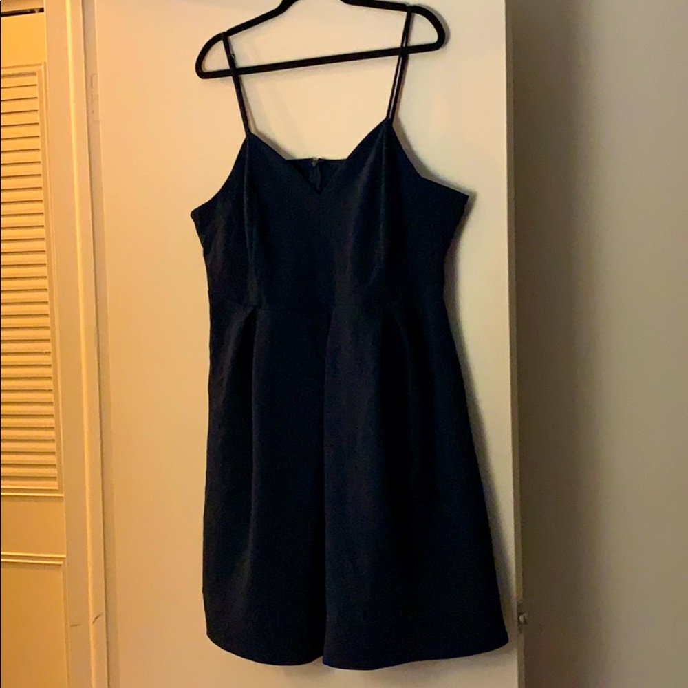 Adorable Navy Blue Simple Dress!